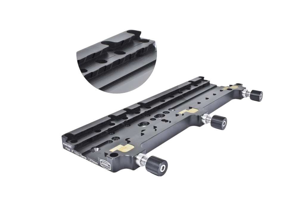 GM 2000: Bride double PAN 3”/EQ, compatible avec tous les rails type 3” (Losmandy) et EQ (Vixen, Celestron, Skywatcher)