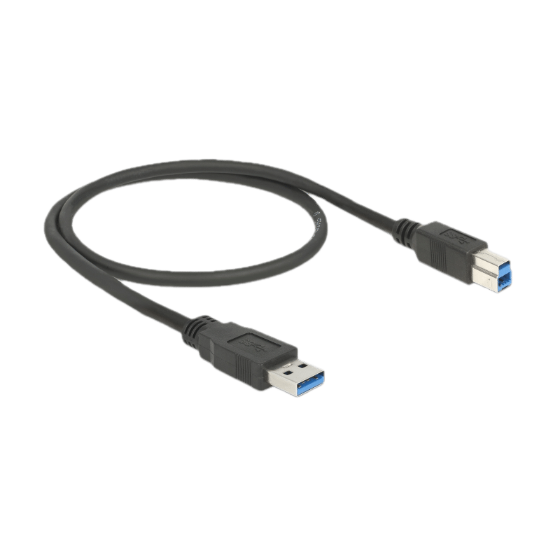 2x USB 3.0 Type-A male > USB 3.0 Type-B male 0.5 m black