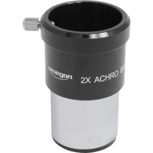 Omegon Barlow achromatique 2x - 1,25 pouce - photographie détourée