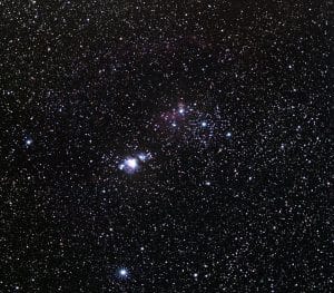 Nebuleuse d'Orion — photographie ESO/S. Brunier, illustration independante non realisee avec le DWARFLAB Draco