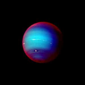 Neptune photographie par Voyager 2 (NASA, 1989) - domaine public
