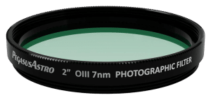 Pegasus Astro — Filtre photographique monté 2 pouces — O3 7nm — photographie détourée