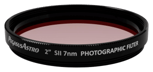 Pegasus Astro — Filtre photographique monté 2 pouces — S2 7nm — photographie détourée