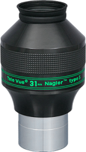 Tele Vue Nagler Type 5 31 mm 82°, photo officielle détourée