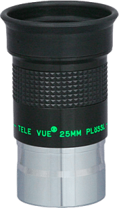 Tele Vue Plössl 25 mm 50°, photo officielle détourée