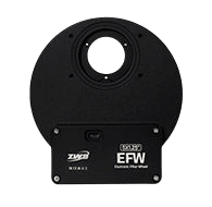 ZWO EFW 5 × 1,25 pouce / 31 mm — roue à filtres USB-C — photographie officielle détourée